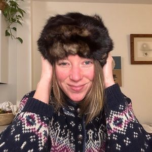 Rabbit Fur Beret | Silk Lined